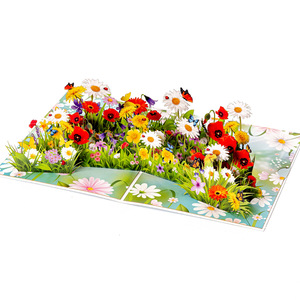 Cartes de vœux 3D personnalisées, écologiques, recyclables, créatives, fleurs colorées, pour la Saint-Valentin, Pâques, la <span class=keywords><strong>fête</strong></span> <span class=keywords><strong>des</strong></span> mères, la <span class=keywords><strong>fête</strong></span> <span class=keywords><strong>des</strong></span> <span class=keywords><strong>pères</strong></span> - Product Image 2