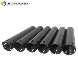 Hot bán 3K sợi <span class=keywords><strong>Carbon</strong></span> Đường kính ống sợi <span class=keywords><strong>carbon</strong></span> ống kích thước lớn sợi <span class=keywords><strong>carbon</strong></span> ống nhà cung cấp cho mast 180mm, 200mm, 230mm - Product Image 5