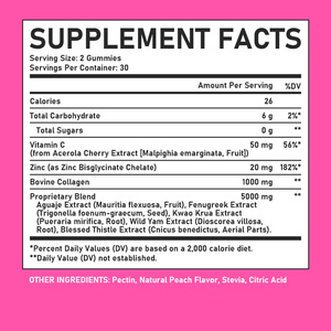 Gummies en gros pour l'amélioration des fessiers avec Vitamine C et Collagène – Complément de beauté favorisant la croissance musculaire et le remodelage naturel - Product Image 6