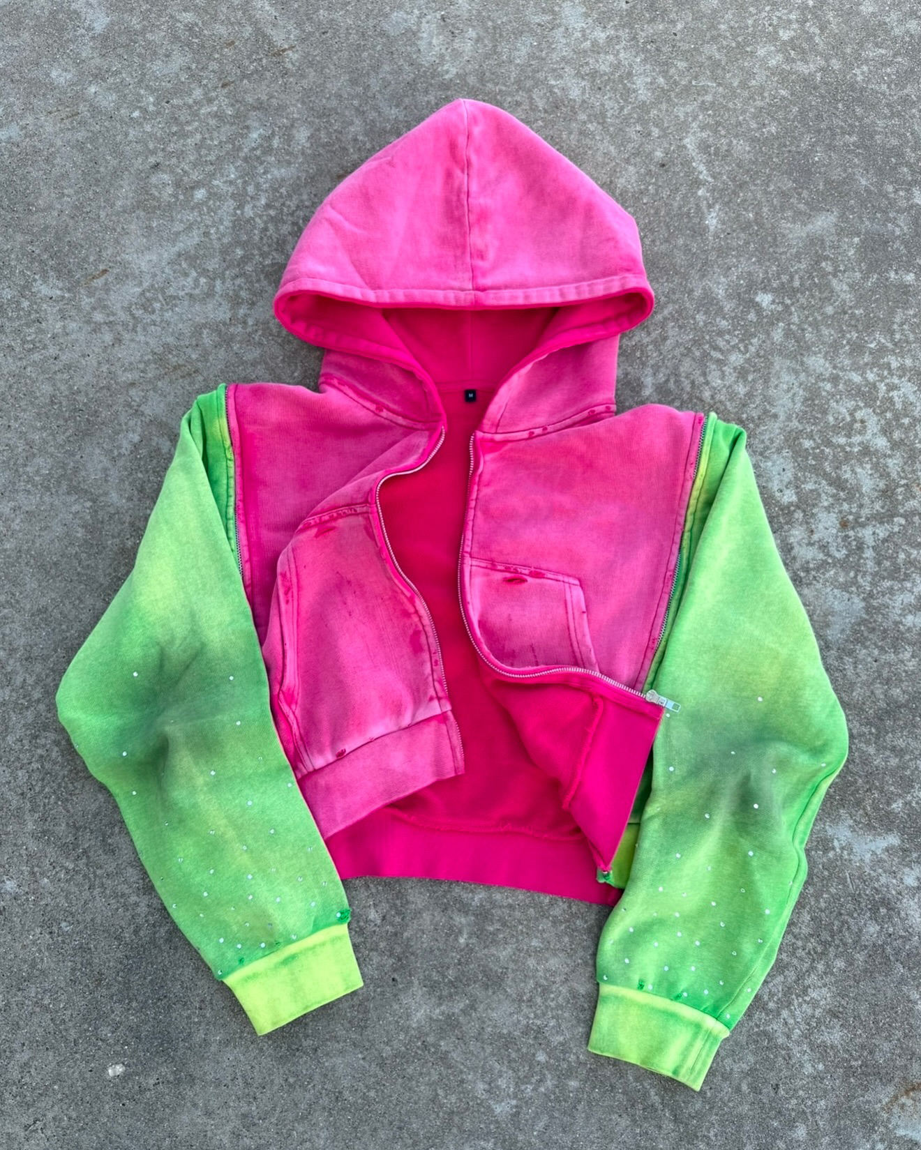 Detached Sleeve and Hoodie Customizable Streetwear