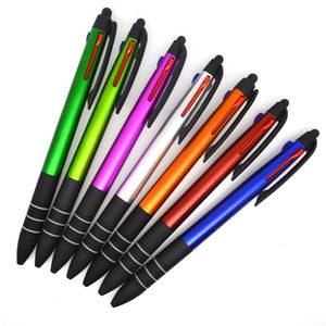 <strong>Multi</strong>-Color Universal 3 Stylus Plastic Ballpoint <strong>Pen</strong> 1.0mm Novelty Writing Android Phone Tablet Perfect Gift Promotional Item - Product Image 2