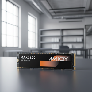 MAXBY 2TB NVMe M.2 2280 SSD PCIe 4.0 Gen4 X4 Interne Solid-State-Festplatte mit Kühlkörper für Gaming-PC PS5 - Product Image 2