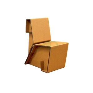 عرض ساخن إبداعي حزمة مسطحة مخصصة هايت الجودة من الورق المقوى عرض كرسي أثاث - Product Image 6