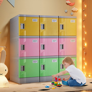 Casilleros de Almacenamiento ABS de Nuevo Diseño con Cerradura de Combinación y Cerradura con Llave para Gimnasio de Escuela Secundaria - Gabinete de Metal Desmontable - Product Image 3