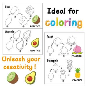 Libro de actividades para manualidades de aire DIY para niñas y niños pequeños, inspirador para aprender <span class=keywords><strong>a</strong></span> dibujar, personalizado, cómo dibujar libros para colorear para niños - Product Image 3