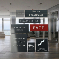 Panneaux de signalisation directionnelle intérieure personnalisés EZD ADA en braille, signalisation de plan d'étage de bâtiment, numéros de porte d'appartement, signalisation en acrylique pour hôtel et maison