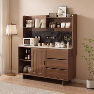 Solid Wood <b>Sideboard</b> With Pegboard 900mm Plus Multifunction Storage For Living Room Kitchen Tea Cabinet - Product Image 3
