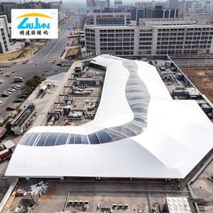 Exposición personalizada Centro comercial Estructura de membrana Estructura de acero Marco espacial Techo de cúpula - Product Image 1