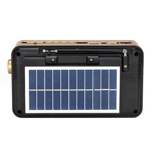 Radio portable rétro solaire BT AM FM SW transistor meilleur son fonctionnant sur batterie et rechargeable avec batterie externe - Product Image 4