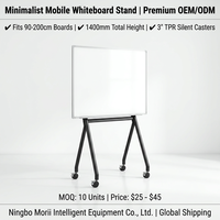 Support interactif mobile pour tableau blanc, chariot TV sur roulettes pour centres d'éducation et de formation