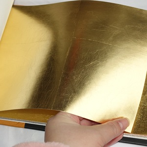 <span class=keywords><strong>Carta</strong></span> <span class=keywords><strong>da</strong></span> <span class=keywords><strong>Parati</strong></span> in Foglia d'Oro Metallica di Lusso Zhenling, Artigianale, per Decorazione Interna - Product Image 4