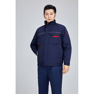 Abbigliamento da lavoro antistatico invernale uomo donna giacca da lavoro all'aperto Multi-tasca resistente all'usura abiti da lavoro officina di fabbrica - Product Image 5
