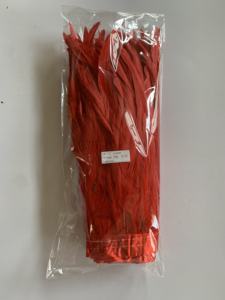 Cinta de tela de costura naranja tostado, adorno de flecos de plumas para manualidades Diy, ropa, vestido, disfraz, sombrero, accesorio, fiesta, hogar, decoración de boda - Product Image 4