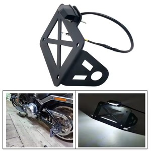 Soporte Universal para Placa de Matrícula de Motocicleta con Luz Trasera LED para Bobber Honda <span class=keywords><strong>Cafe</strong></span> <span class=keywords><strong>Racer</strong></span> Suzuki - Product Image 6