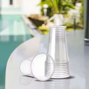 Gobelets en plastique jetables à paroi simple en PP de 95 mm avec logo personnalisé, les plus vendus en 2025, pour boissons froides et chaudes, lait de soja, boba - Product Image 2