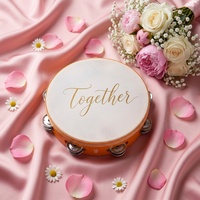 Custom Logo 4 6 7 8 10 Inch Small Wooden Hand Drum Percussion Eco-Friendly Handmade Portable for Wedding Party