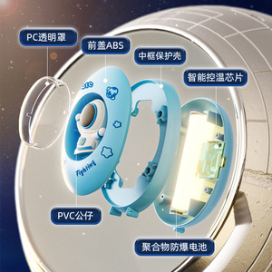 Astronaut Hand Warmer Mini USB Rechargeable 1200mA 3-6 Hours Warmth For Winter Use - Product Image 2