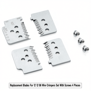 Replacement Blades For 12 12 06 Wire Crimpers <b>Set</b> With Screws 4 Pieces - Product Image 1