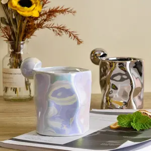 350ML Creative Square Straw Mug Modern Fashion Juice Cup with