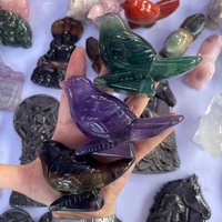 Cristaux de guérison Reiki en quartz naturel coloré et matériaux mixtes en gros pour la décoration artisanale animale