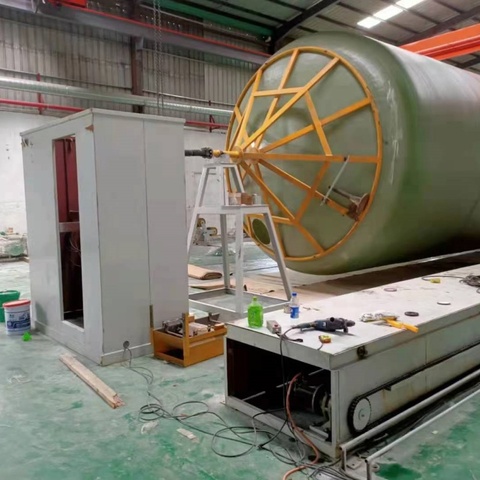 Frp Grp Fiberglass Pipes Winding Machine Frp Septic Tank and Storage Tank Production Equipment Frp Grp Pipes Tanks Moulds