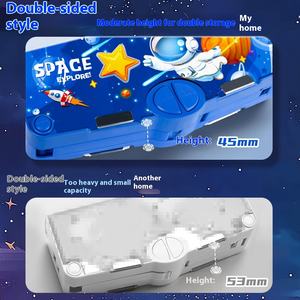 韩版2025耐用学生创意塑料密码锁拉链铅笔袋大容量可折叠学校铅笔盒 - Product Image 5