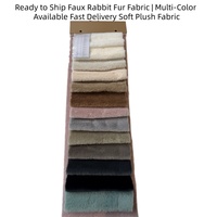 Tissu en fausse fourrure de lapin doux, tissu en velours pelucheux pour jouets, vêtements, textile de maison