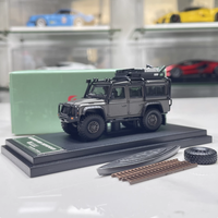 Modèle de voiture de collection personnalisé en alliage moulé sous pression de qualité supérieure Master Land Rover Defender 4X4 DEcode High-Body Edition 1:64
