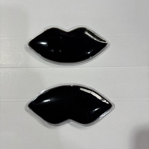 Bán Buôn Màu Đen Lip Mát Gói Gel Bead Ice Pad Lip Hình Dạng Băng Cho Mỹ Phẩm Cho Da Phụ - Product Image 1