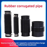 Raccord d'expansion en silicone pour tuyau d'égout, soufflet en caoutchouc, tuyau fileté flexible en PVC, tuyau de drainage de pont flexible, métrique