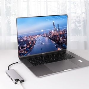 8 trong 1 <span class=keywords><strong>USB</strong></span> <span class=keywords><strong>C</strong></span> Docking Station 100W PD loại <span class=keywords><strong>C</strong></span> <span class=keywords><strong>HUB</strong></span> với RJ45 LAN <span class=keywords><strong>Ethernet</strong></span> HDTV 4k VGA TF/SD Đầu đọ<span class=keywords><strong>c</strong></span> thẻ cho Macbook - Product Image 6