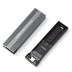 M.2 <span class=keywords><strong>Usb</strong></span> a <span class=keywords><strong>Usb</strong></span> 3,1 de doble protocolo Ssd caso Nvme Pcie Ngff <span class=keywords><strong>Sata</strong></span> <span class=keywords><strong>M2</strong></span> adaptador para 2230, 2242, 2260, 2280 Nvme/<span class=keywords><strong>Sata</strong></span> Rtl9210b - Product Image 1