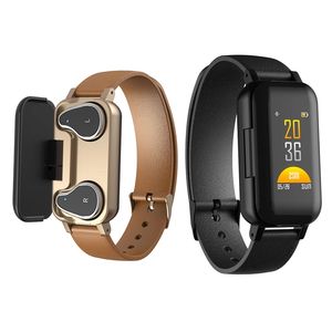 Montre connectée T89 <span class=keywords><strong>2</strong></span> en 1 avec écouteurs étanches IP67 Bracelet intelligent T89 avec écouteurs Bluetooth - Product Image 4