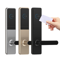 Cerradura de Puerta Eléctrica Inteligente y Segura, Cerradura de Puerta de Habitación de Hotel Inteligente, Sistema de Control de Acceso sin Llave con Tarjeta Magnética RFID T57 IC, Almacenamiento en la Nube