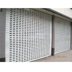 Puertas Enrollables de <span class=keywords><strong>Malla</strong></span> de Acero Inoxidable de Alta Calidad, Automáticas y Antirrobo, Puertas de Seguridad para Exteriores para Tiendas - Product Image 3