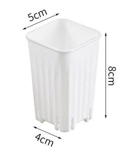 थोक पर्यावरण के अनुकूल मिनी वर्ग प्लास्टिक फूल बर्तन घर के लिए इनडोर/आउटडोर नर्सरी पॉट प्लांटर्स - Product Image 5