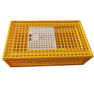Gia Cầm Tàu Sân Bay Crate 3-Cửa Có Thể Gập Lại Stackable Nhựa Vận Chuyển Lồng Cho Gà Vịt Ngỗng Chim - Product Image 4