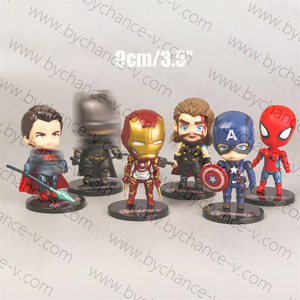Decoración interior del coche, tamaño en miniatura, Superhéroes, figura coleccionable de juguete para regalo de fiesta, 6 personajes en un juego - Product Image 2