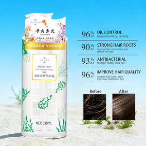 Champú Marino Orgánico <span class=keywords><strong>de</strong></span> Marca Blanca, Refrescante, 538 ml, Limpieza Profunda, Reparación del Cuero Cabelludo, Cuidado del Cabello, Nutritivo, Cumple con las Normas - Product Image 2