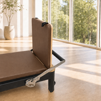 Machine de Pilates Reformer Tower avec barre de poussée pour débutants, seniors, rééducation, petits studios, exercices à domicile et entraînement physique