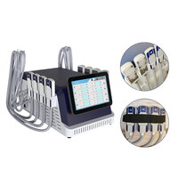 Appareil professionnel de remodelage corporel à 8 poignées, électrostimulation EMS, coussinets rafraîchissants et affichage de la température