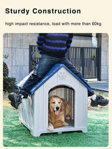 Grande casa prefabbricata all'ingrosso dei cani di plastica all'aperto della casa del cane - Product Image 6