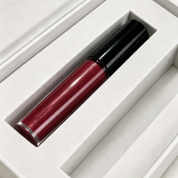 Caja de Regalo Magnética Blanca para Brillo Labial, Tamaño Personalizado, Empaque para Tubos de Brillo Labial para Marcas de Belleza