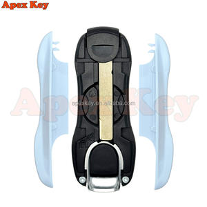 Étuis de clés de remplacement blancs de haute qualité et élégants pour Porsche avec autocollants pour la création de cadres photo artistiques - Product Image 5