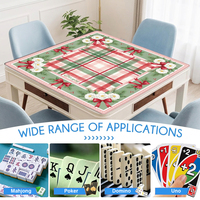 Tapis de Mahjong de Noël personnalisé 33 pouces en néoprène, motif festif, antidérapant, en caoutchouc inodore, couverture de table, usine DDP USA