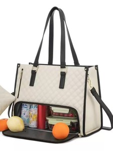 Bolsas de Almuerzo Aisladas 2 en 1, Bolsa de Transporte <span class=keywords><strong>para</strong></span> Portátil de 15.6 Pulgadas <span class=keywords><strong>para</strong></span> Hombre, Acolchada, <span class=keywords><strong>para</strong></span> Oficina, Bolsa Térmica Grande <span class=keywords><strong>para</strong></span> Comida <span class=keywords><strong>para</strong></span> Mujer - Product Image 5