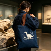Pochette zippée en toile à motif de dessin animé personnalisé, sac de transport robuste et réutilisable, organisateur multi-scénarios, cadeau, souvenirs, ensembles cosmétiques