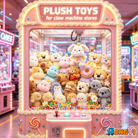 Peluche populaire de 8 pouces, plus de 10 000 modèles, poupée mignonne pour machine à griffes, prix de gros, vente directe d'usine