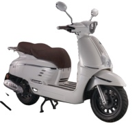 Nouvelle Trottinette à Essence Automatique 125CC 4 Temps 2026 avec Roues Jaune Fluorescent, Moto Sportive Euro 5 pour Adultes