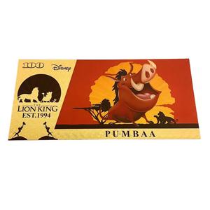 Nuevo Billete Conmemorativo de Anime Americano, <span class=keywords><strong>El</strong></span> <span class=keywords><strong>Rey</strong></span> <span class=keywords><strong>León</strong></span> Simba, con Lámina de Oro de 24K, Billete Bañado en Oro, Colección de Regalo - Product Image 4